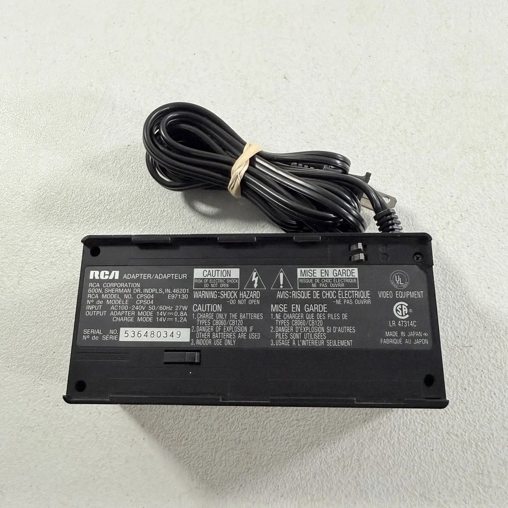 RCA CPS04 Camcorder Video Camera Battery Charger Dock Power Supply TESTED WORKS